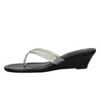 Roslyn Leather Vinyl Wedge Thong
