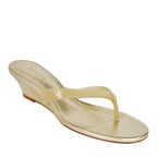 Roslyn Leather Vinyl Wedge Thong