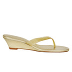 Roslyn Leather Vinyl Wedge Thong