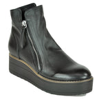 Nene Leather Wedge Zip Boot