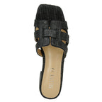 Piper Raffia Block Heel Slide