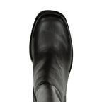 Posh Leather Heel Platform Boot