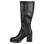 Posh Leather Heel Platform Boot