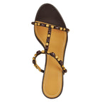 Talita-Heel Beaded T-Strap Slide
