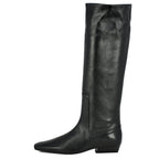 Wally-Flat-Boot Leather Flat Tall Boot