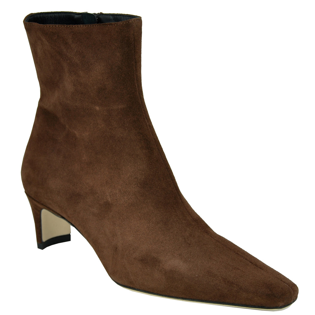 Wally-AnkleBoot Suede Ankle Heel Bootie