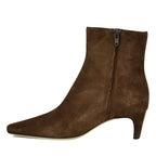 Wally-AnkleBoot Suede Ankle Heel Bootie
