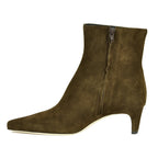 Wally-AnkleBoot Suede Ankle Heel Bootie