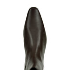 Wally-Flat-Ankle-Boot Leather Flat Bootie