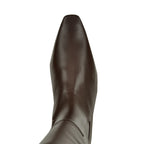 Wally-Flat-Boot Leather Flat Tall Boot