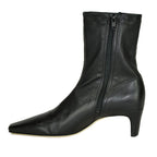 Wally-Sock Stretch Leather Ankle Boot