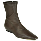 Wally-Sock Stretch Leather Flat Boot