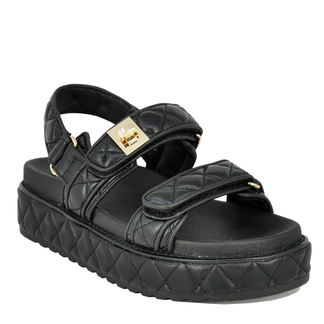 ★Steve Madden★ベスト商品★MONA QUILTED★サンダル Big Mona Quilted Leather Footbed Sandal – Footnotes