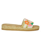 Boardwalk Floral Platform Wedge Slide