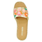 Boardwalk Floral Platform Wedge Slide