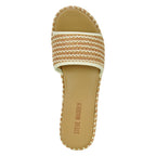Cosimo Raffia Platform Slide