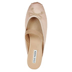 Cutesy Satin Flat Closed Mule