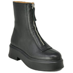 Jones Leather Zipper Platform Boot