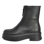 Jones Leather Zipper Platform Boot