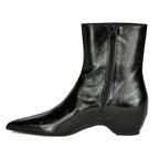 Karlson Leather Pointed Toe Ankle Boot