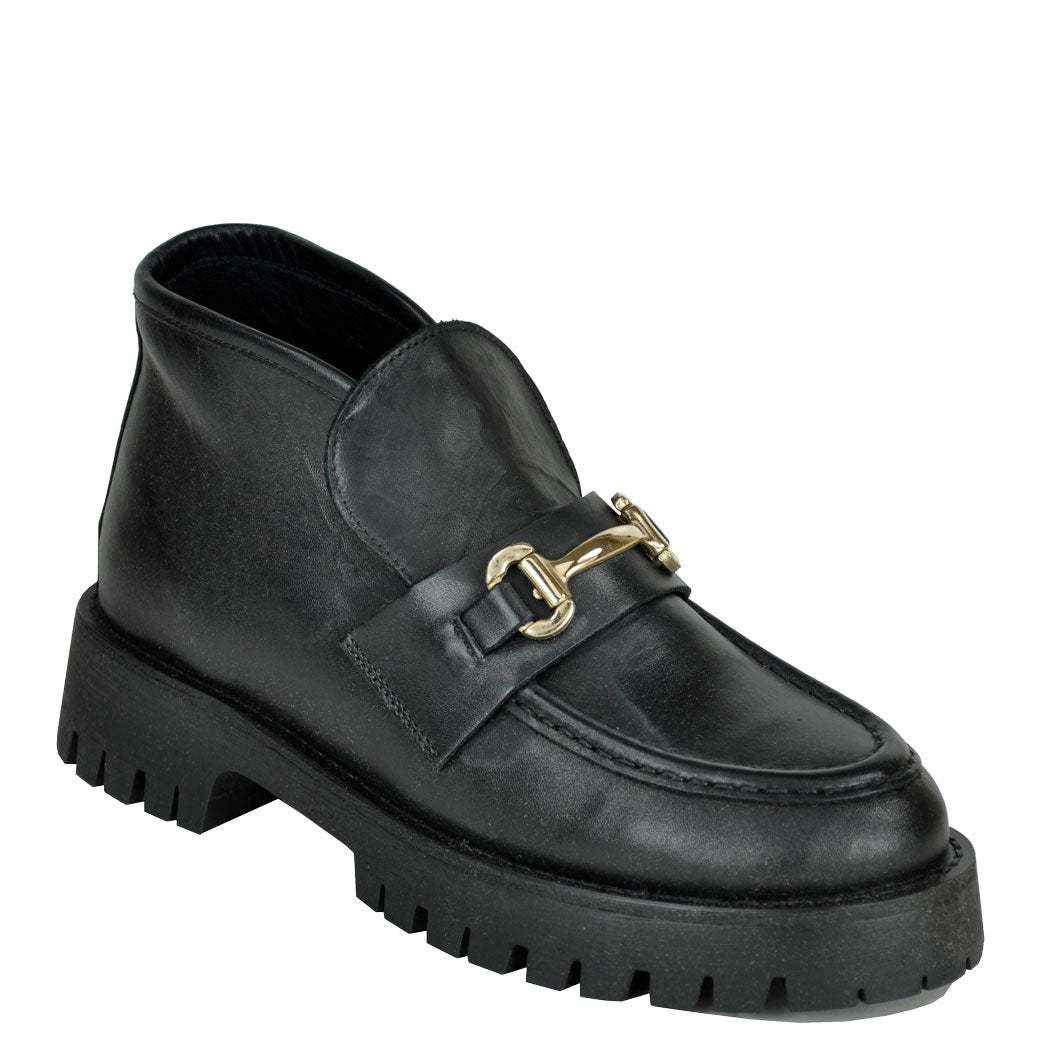 Leon Leather Bit Lug Bootie – Footnotes display picture 2