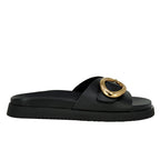 Mandie Leather Ornament Footbed Slide