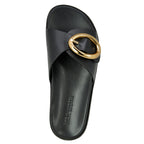 Mandie Leather Ornament Footbed Slide