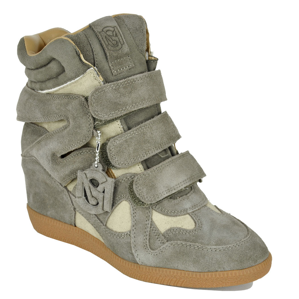 Mavis Velcro Wedge Combo Sneaker – Footnotes