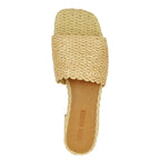 Montgomery Raffia Block Heel Slide