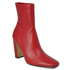 Vinka Leather Heel Bootie