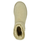 Classic Mini II Suede Shearling Bootie