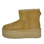 Classic Mini Platform Suede Platform Bootie