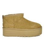 Classic Ultra Mini Platform Suede Platform Ankle Bootie