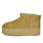 Classic Ultra Mini Platform Suede Platform Ankle Bootie