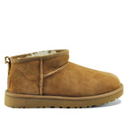 Classic Ultra Mini Suede Shearling Ankle Bootie