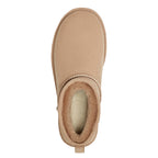 Classic Ultra Mini Suede Shearling Ankle Bootie