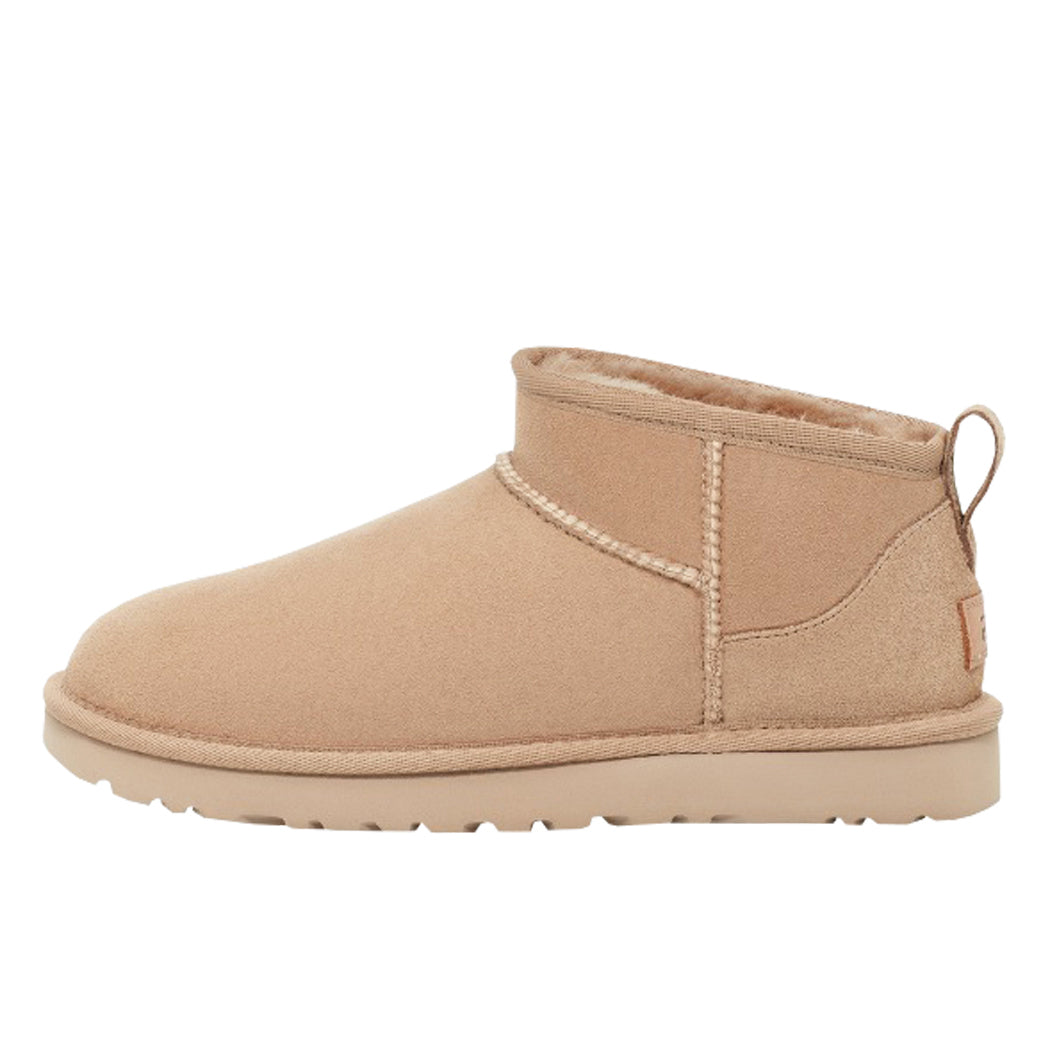 Classic Ultra Mini Suede Shearling Ankle Bootie