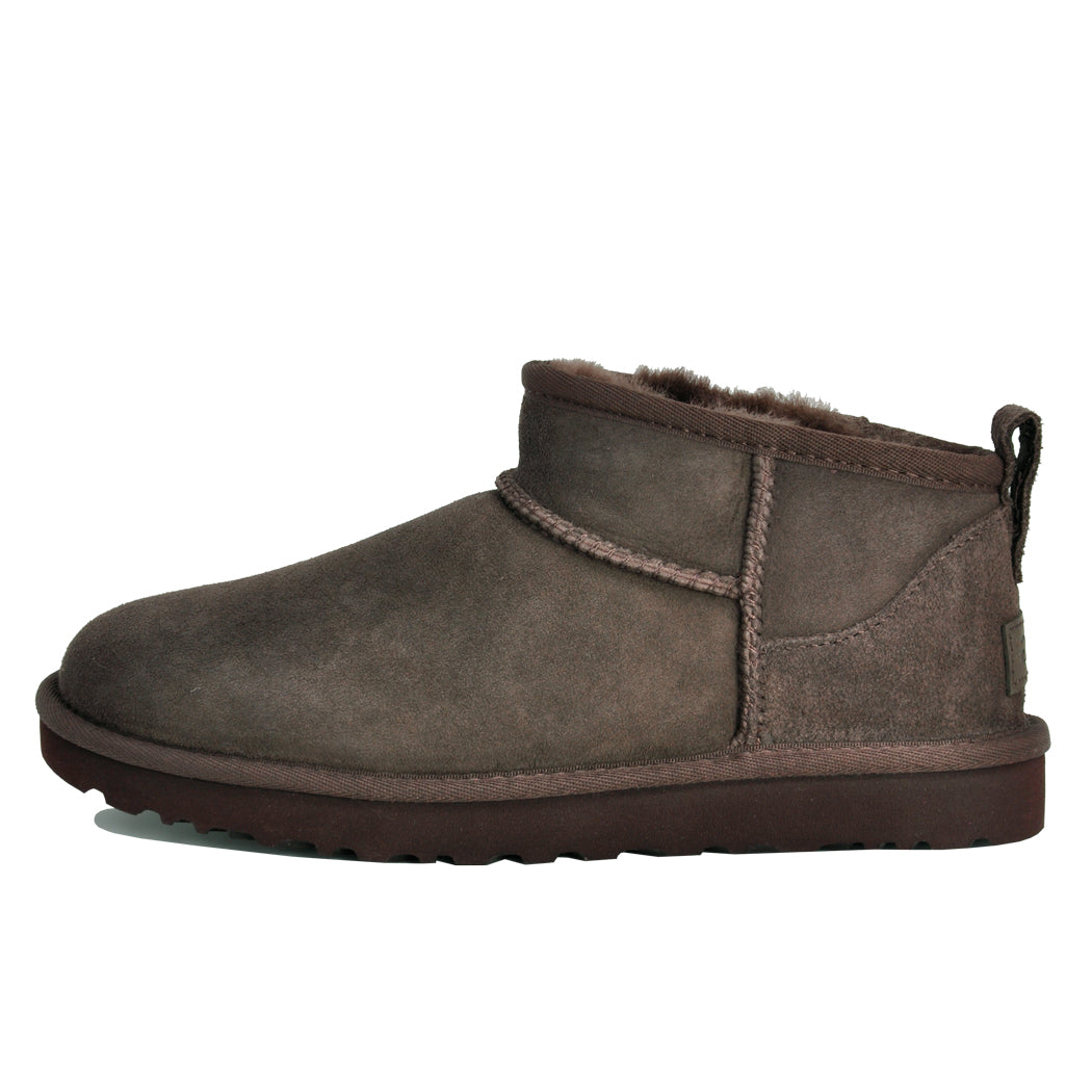 Classic Ultra Mini Suede Shearling Ankle Bootie