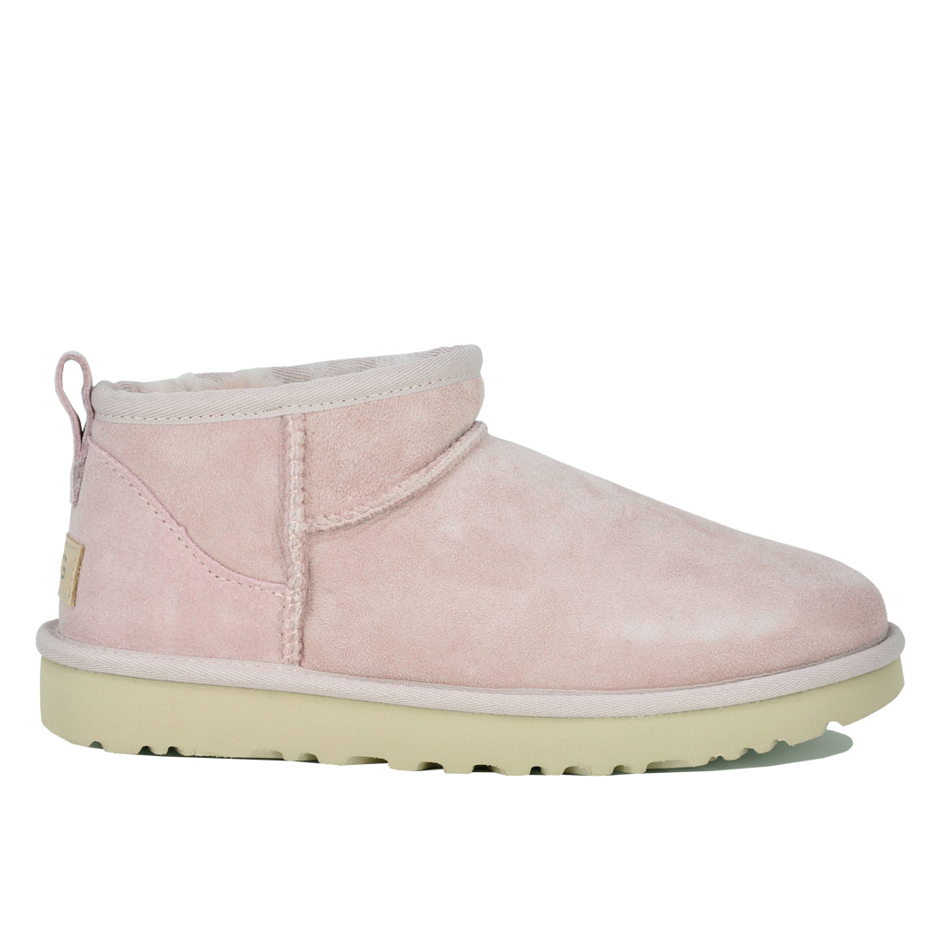 Classic Ultra Mini Suede Shearling Ankle Bootie