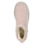 Classic Ultra Mini Suede Shearling Ankle Bootie