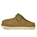 Goldenstar Suede Platform Clog Chestnut