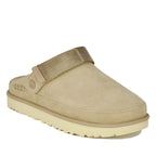 Goldenstar Suede Platform Clog Sand