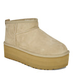 Classic Ultra Mini Platform Suede Platform Ankle Bootie