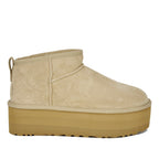 Classic Ultra Mini Platform Suede Platform Ankle Bootie