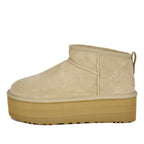 Classic Ultra Mini Platform Suede Platform Ankle Bootie