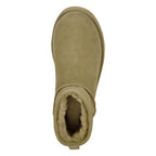 Classic Ultra Mini Suede Shearling Ankle Bootie