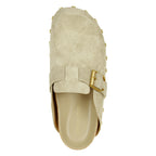 Fern Suede Rivet Clog