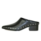 August-Clog Leather Studded Mule