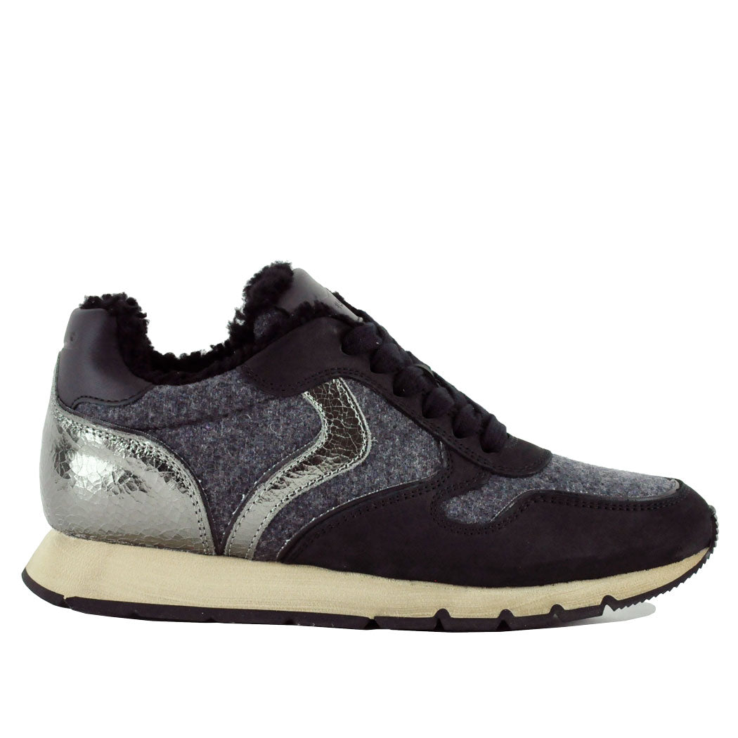 Julia-1A01 Shearling Sneakers