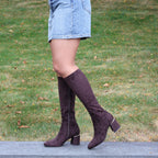 Lloma Suede Tall Heel Boot